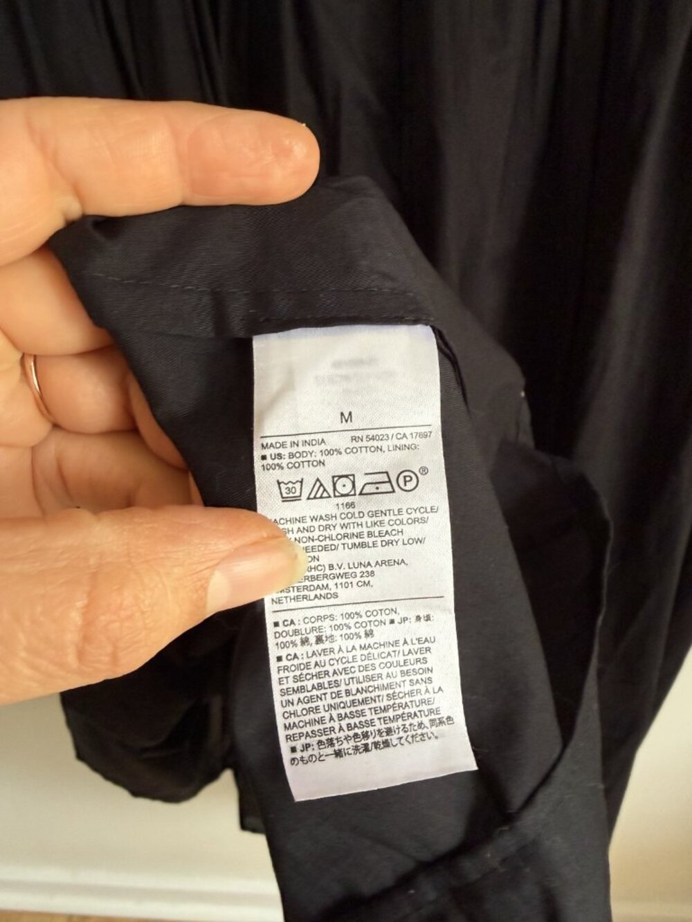 Banana Republic Volie Elbow Sleeve Gathered Midi Dress Black Beachy Whimsical M - Picture 11 of 11